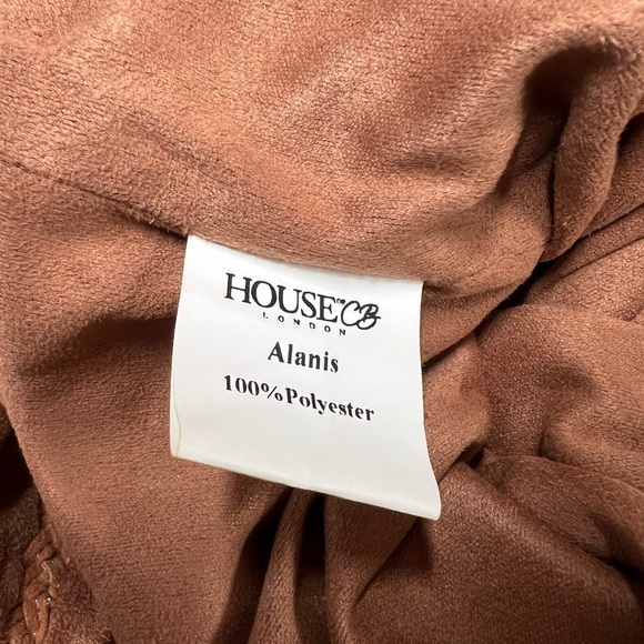 NWT HOUSE OF CB Alanis Cooper Vegan Suede Sleeveless Dress XS - Picture 12 of 12